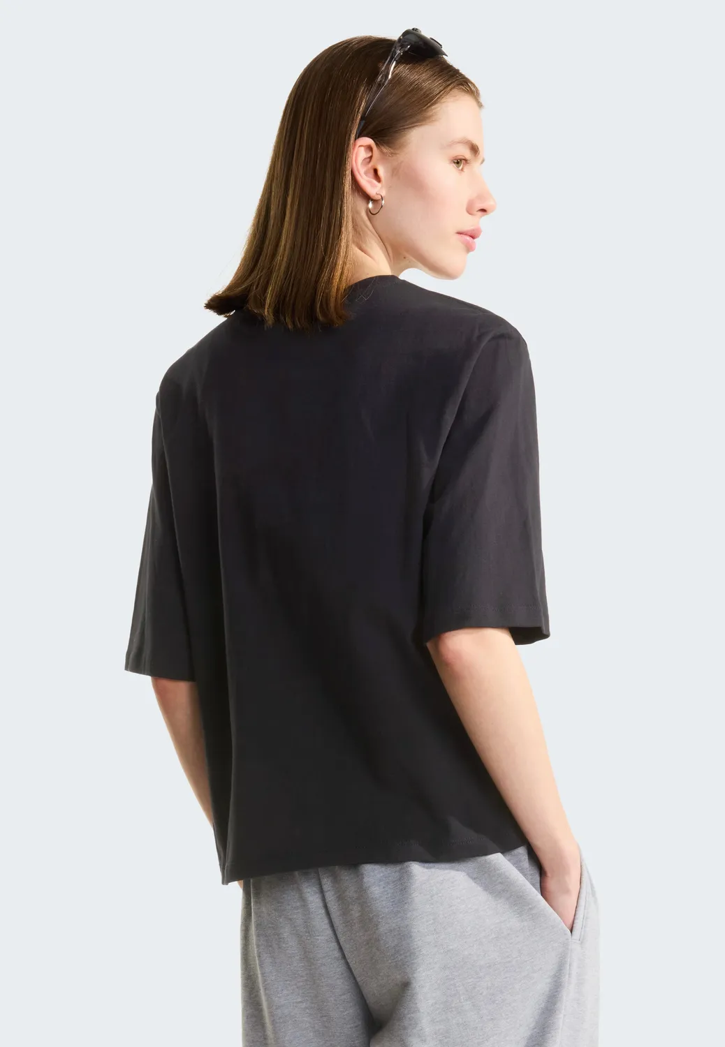 The North Face Simple Dome Boxy Relaxed T-Shirt Schwarz Damen