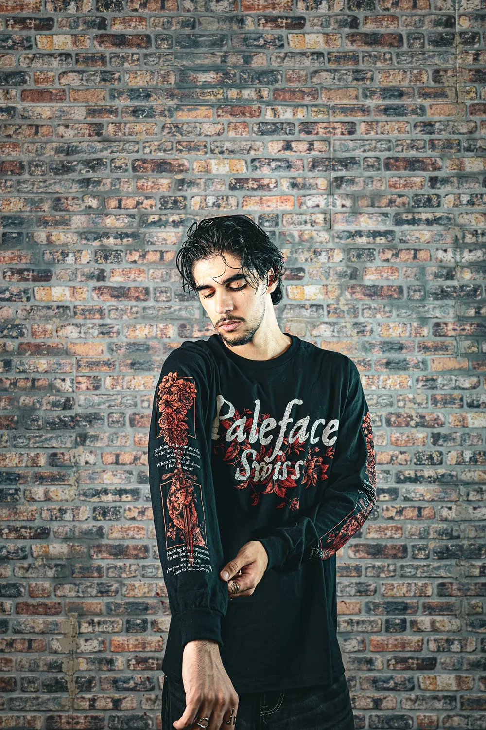 Paleface Swiss Everything is Fine Longsleeve schwarz-rot