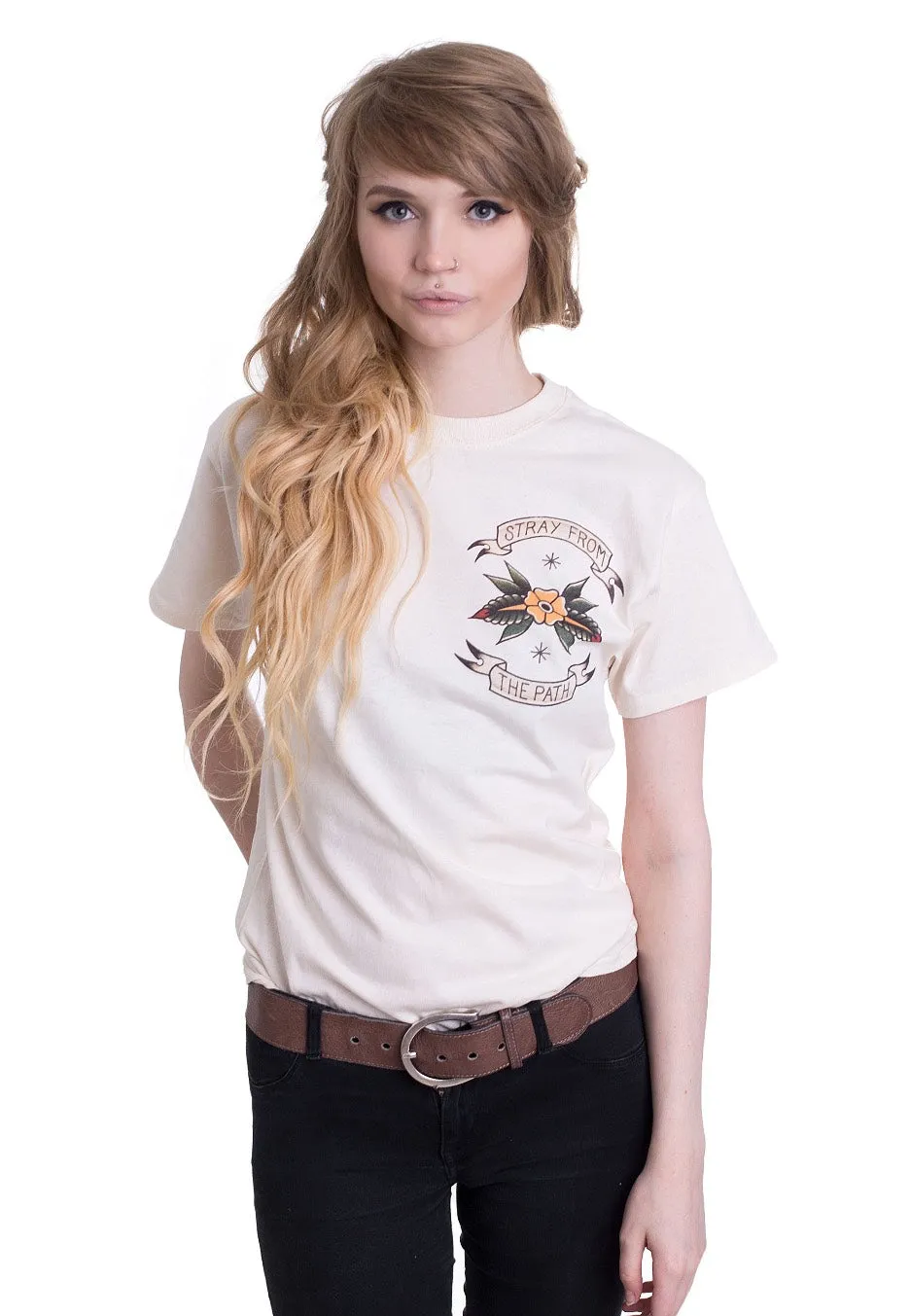 Impericon Tattoo Lighthouse Natural T-Shirt beige