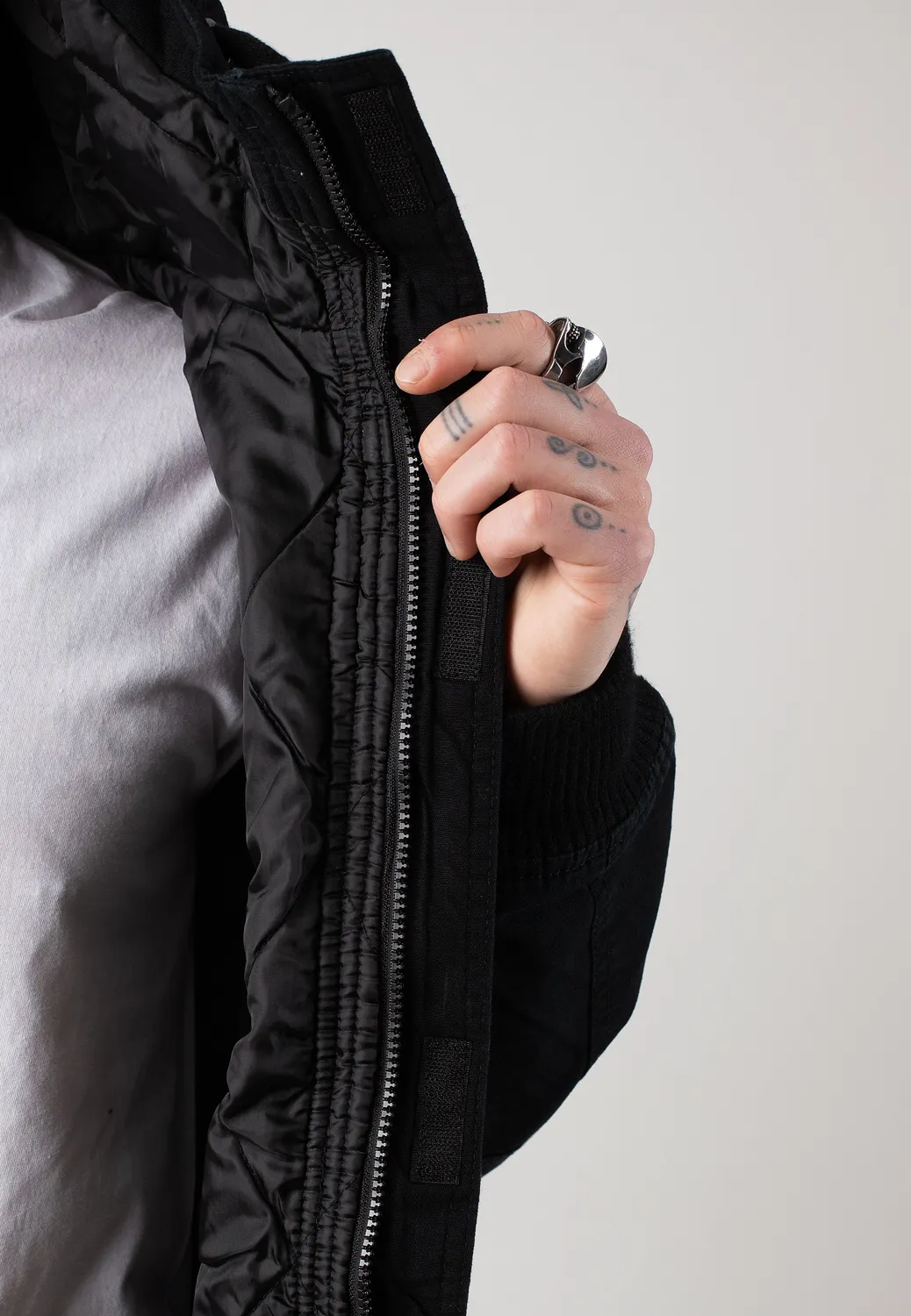 Impericon IRM Bronx Winterjacke Größe L schwarz Baumwolle