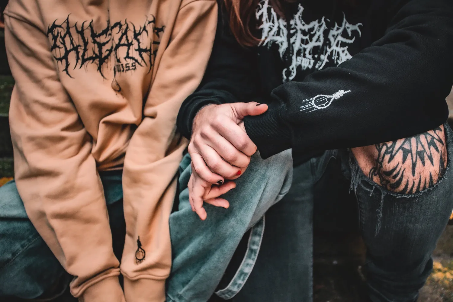 Paleface Swiss Discharged Black Premium Hoodie schwarz