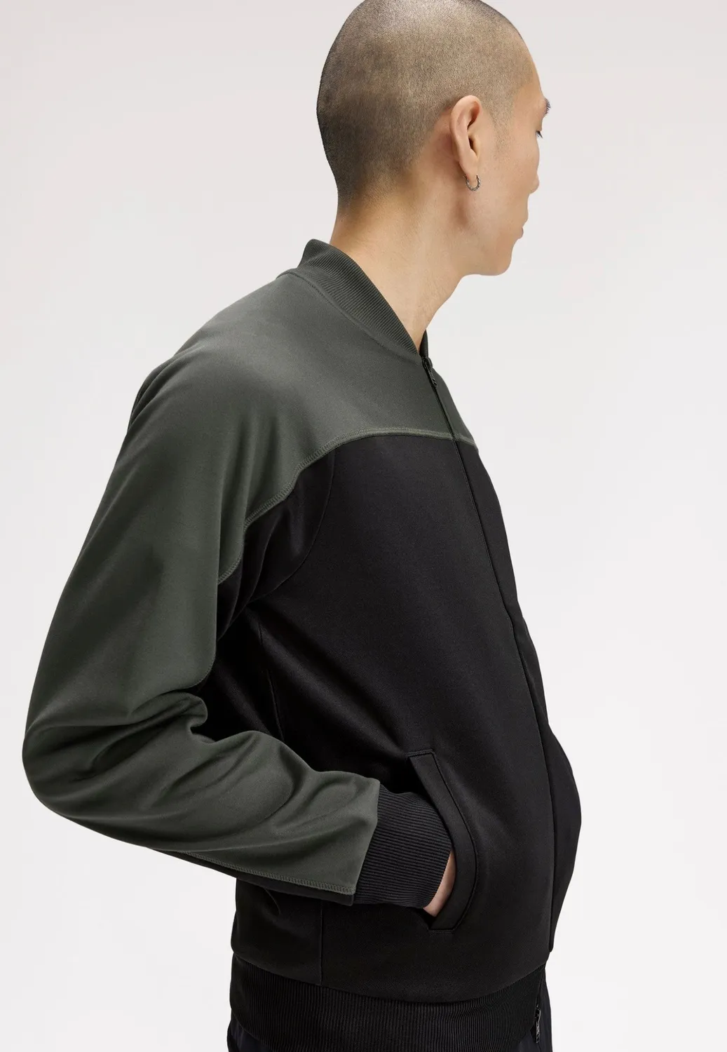 Impericon Colour Block Track Field Green Trainingsjacke grün
