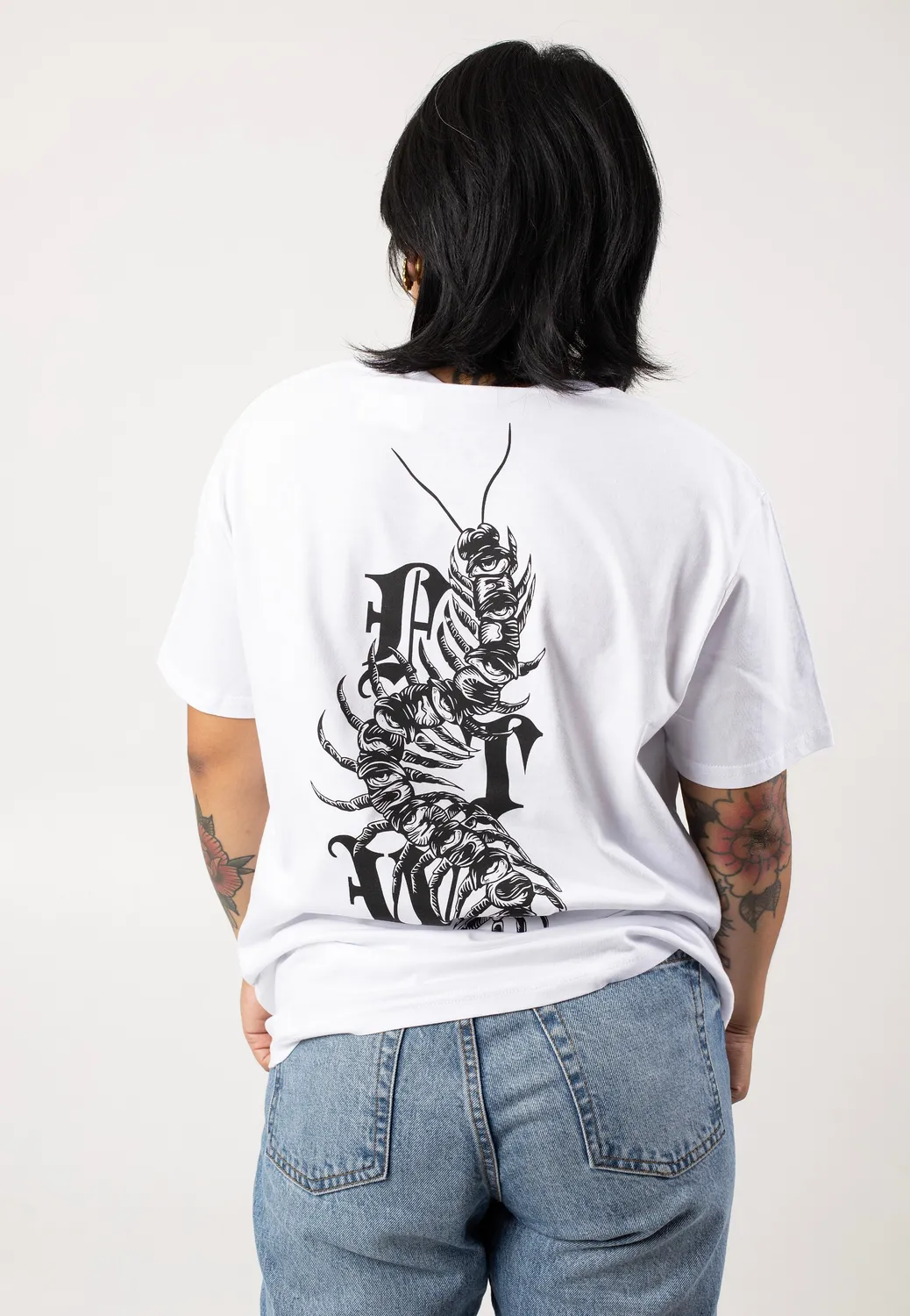 Impericon The Centipede T-Shirt White Unisex Jersey