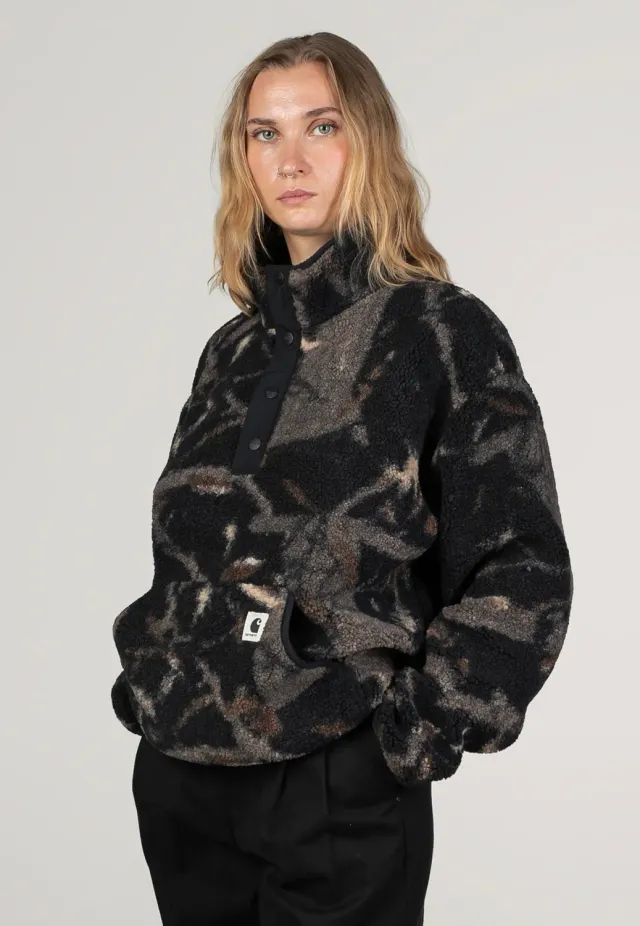 Impericon Elliot High Neck Liner Camo Jacke Fleece Damen
