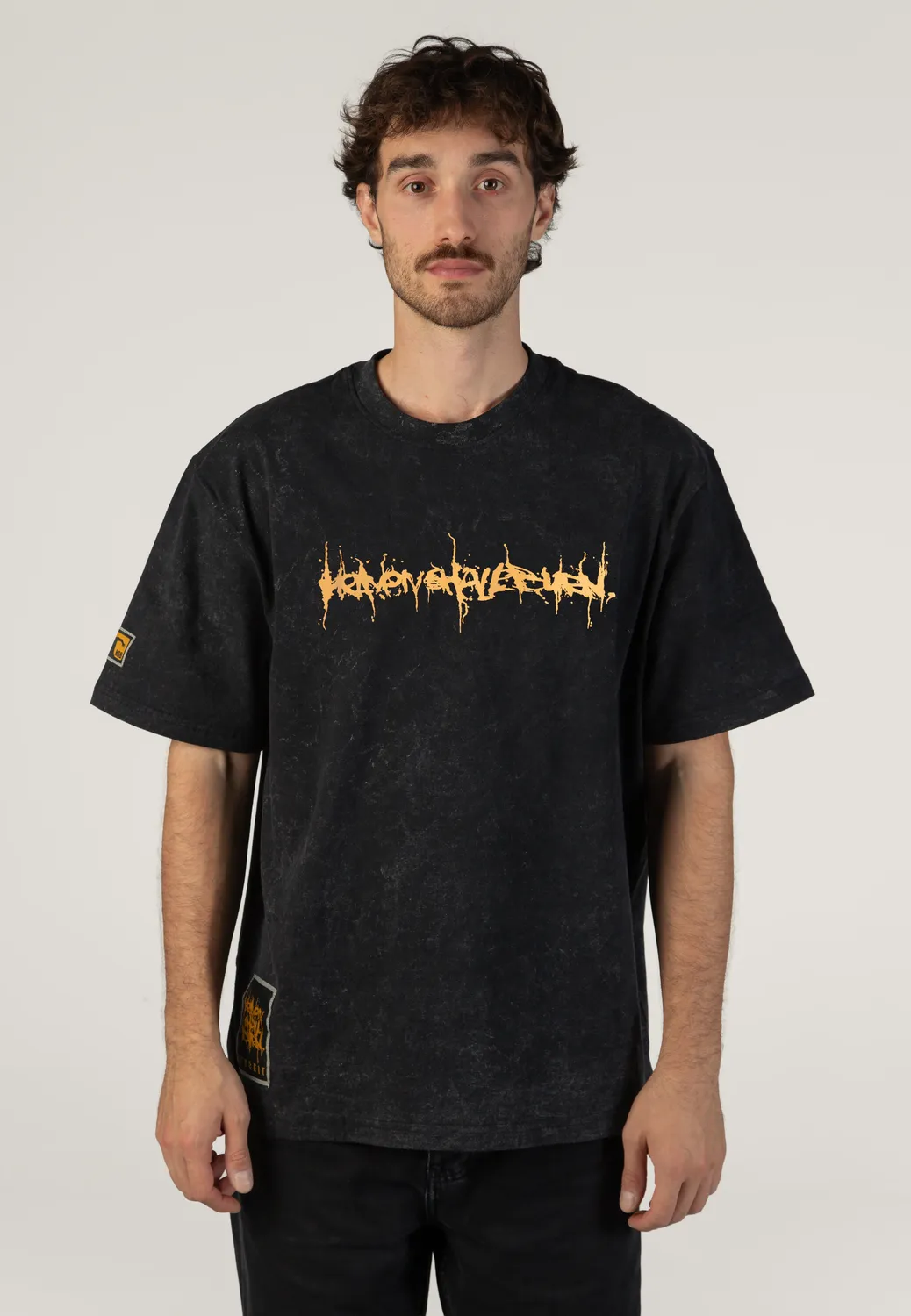 Impericon Logo Acid Wash Premium T-Shirt schwarz