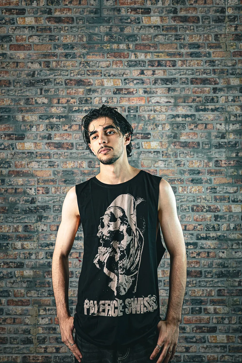 Paleface Swiss Dead Thoughts Tank Top schwarz Skull