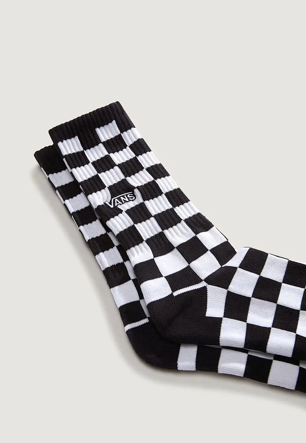 Impericon Checkerboard Crew Socken schwarz-weiß Jacquard