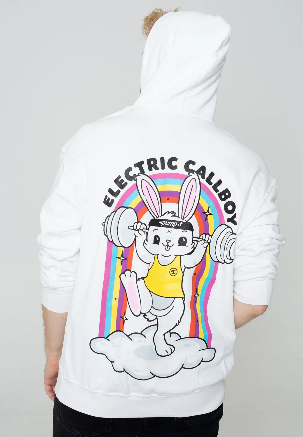 Impericon Pump It Bunny Hoodie weiß Unisex Metalcore