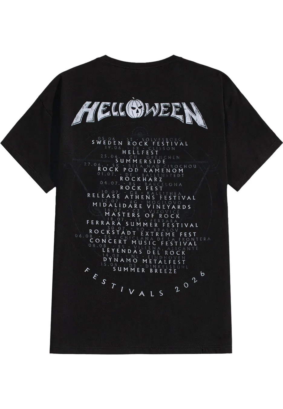 Impericon Classic Logo Festivals 2026 T-Shirt schwarz Heavy Metal