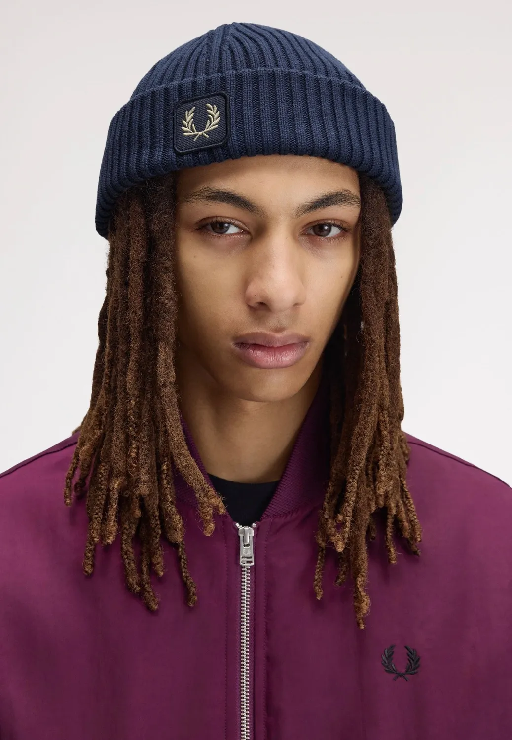 Impericon Cotton Ribbed Dark Airforce Beanie dunkelblau