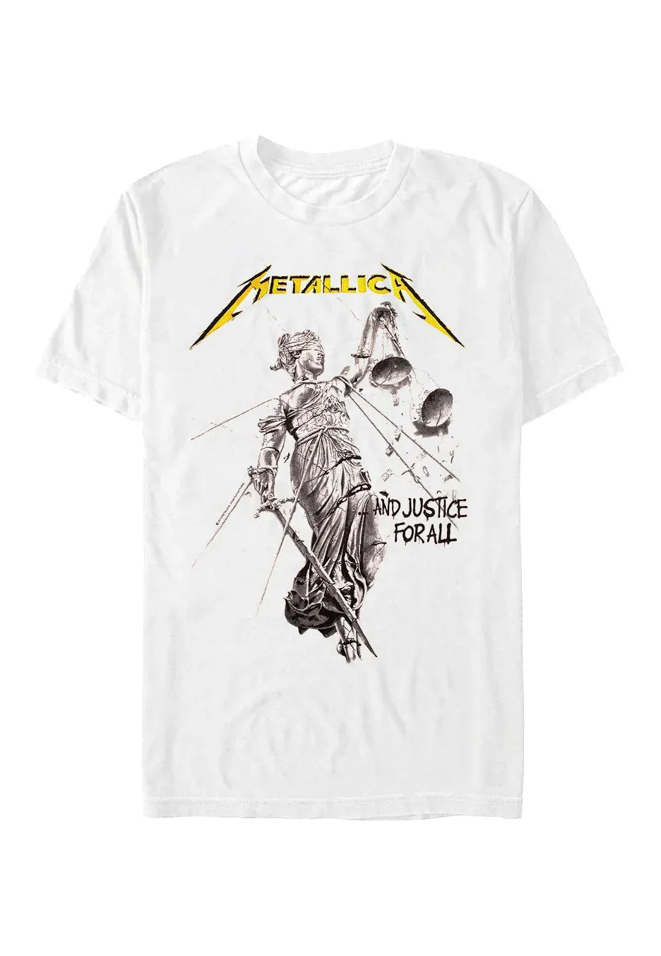 Impericon Justice White T-Shirt weiß Thrash Metal
