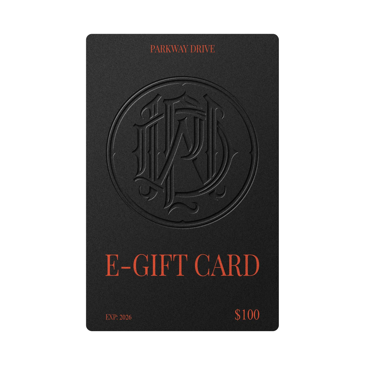 Parkway Drive E-Gift Card Geschenkkarte 25 USD offiziell