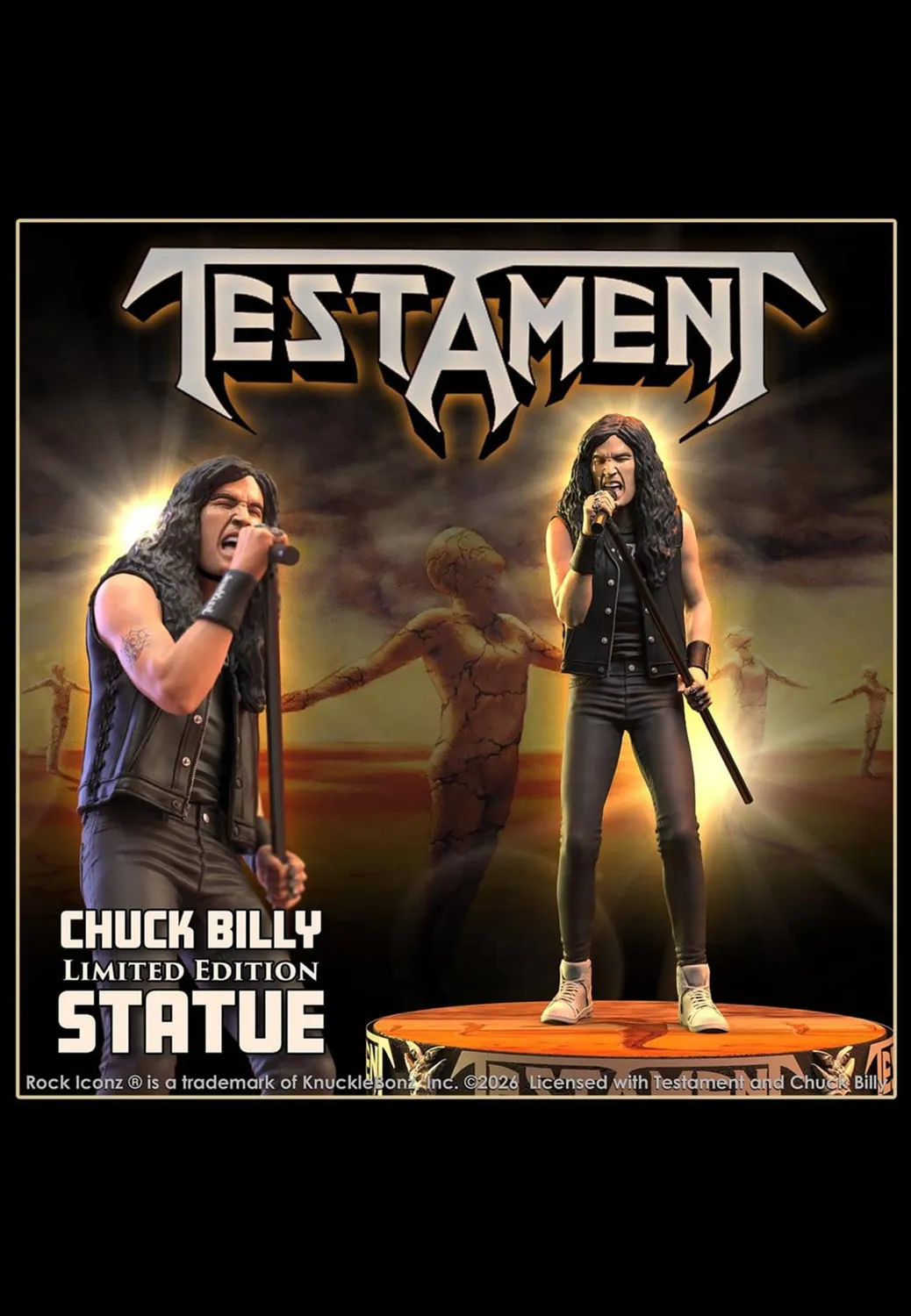 Impericon Rock Iconz Chuck Billy Statue Onesize limitiert