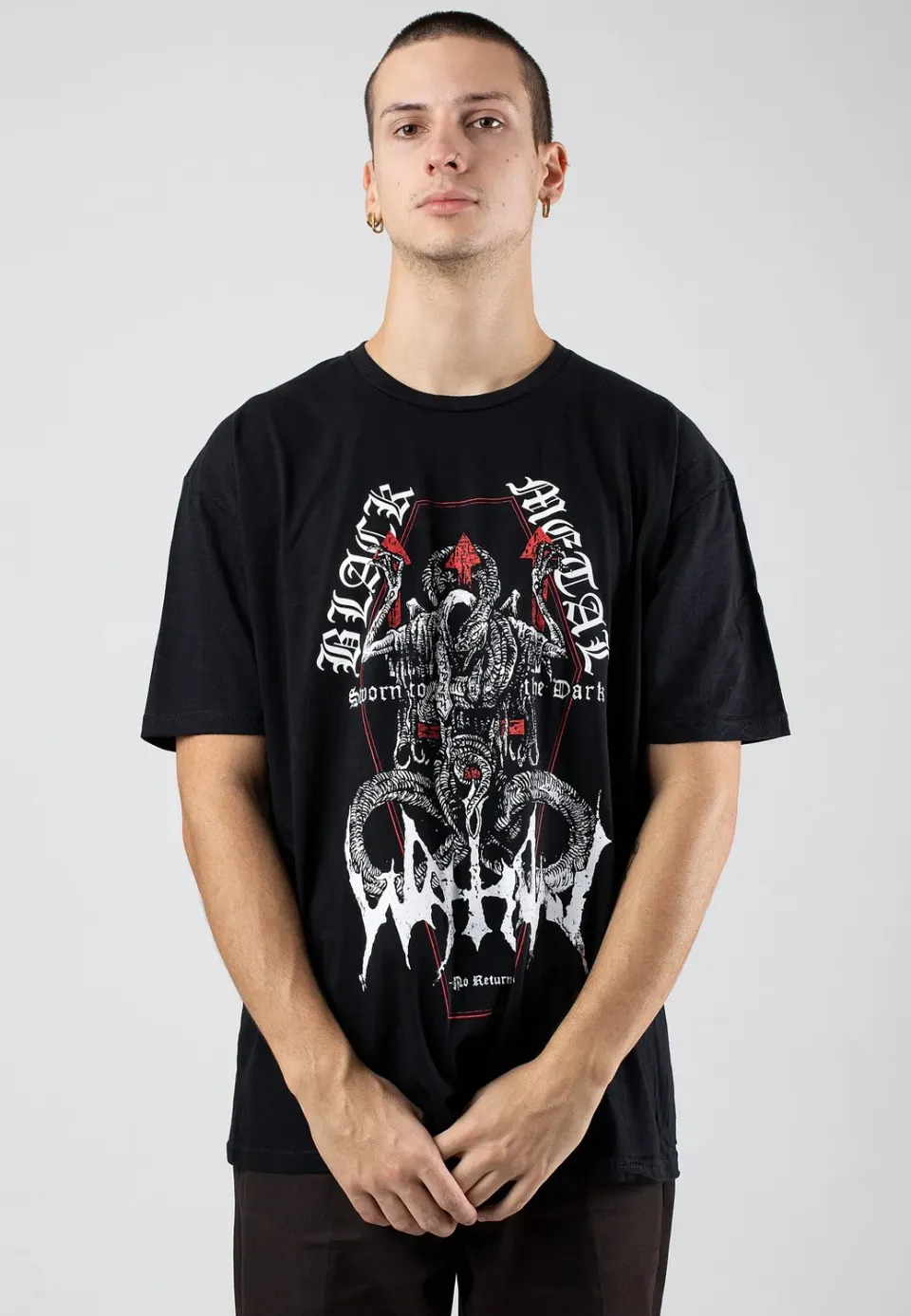 Sworn Coffin T-Shirt Schwarz Kurzarm S-XXL