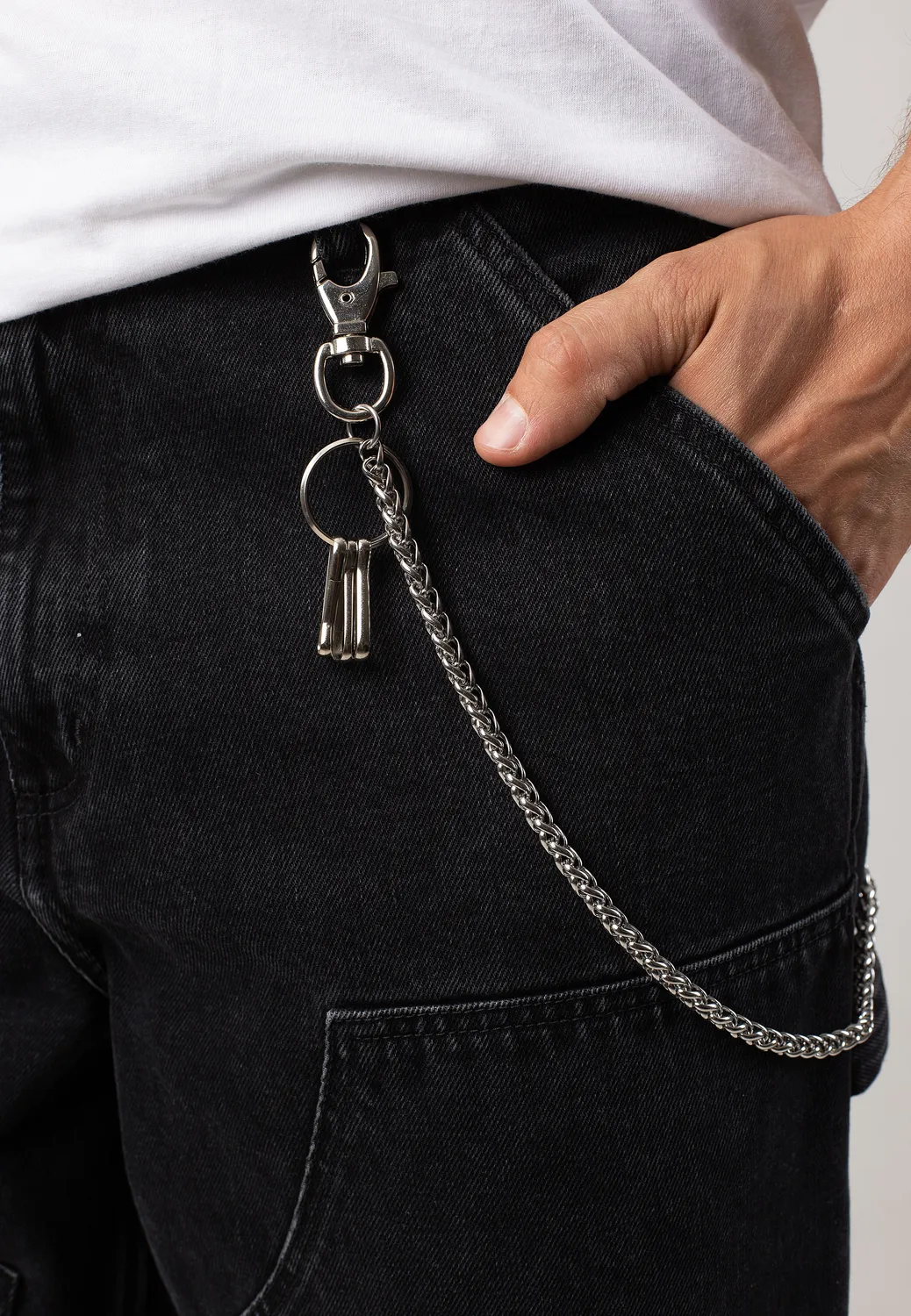 Impericon Metal Braid Wallet Chain grau