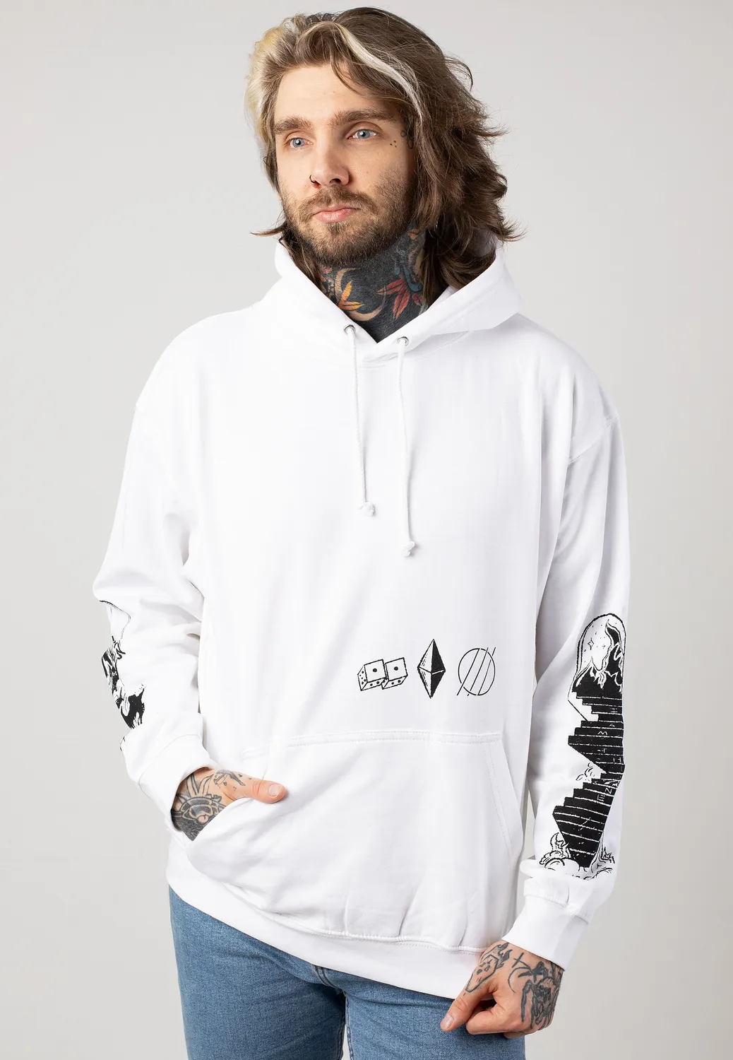 Impericon Alpha Omega White Hoodie weiß