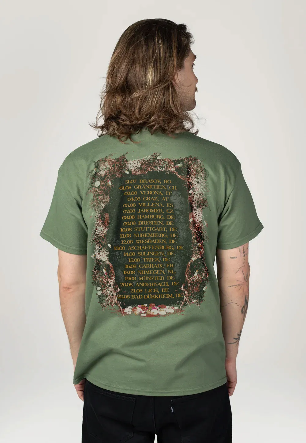 Impericon Summer Tour 2026 Military Green T-Shirt grün