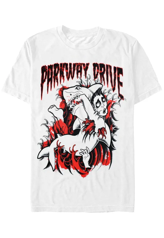 Impericon Blood Shark Anniversary Edition T-Shirt weiß