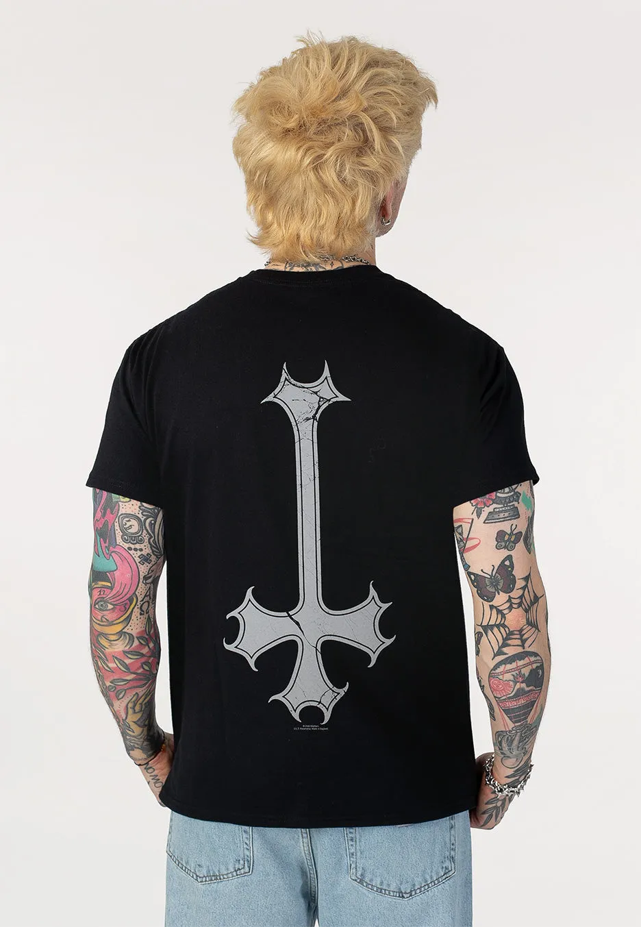 Impericon Skull Omega T-Shirt schwarz Black Metal