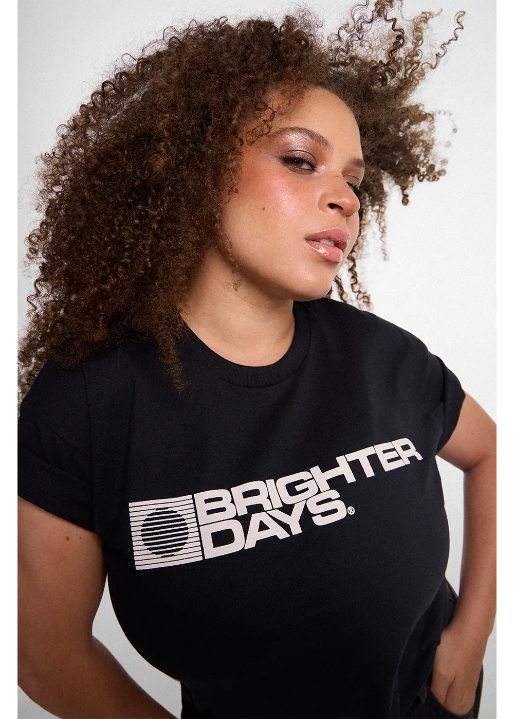 Ariana Grande Brighter Days Logo T-Shirt Siebdruck Shirt