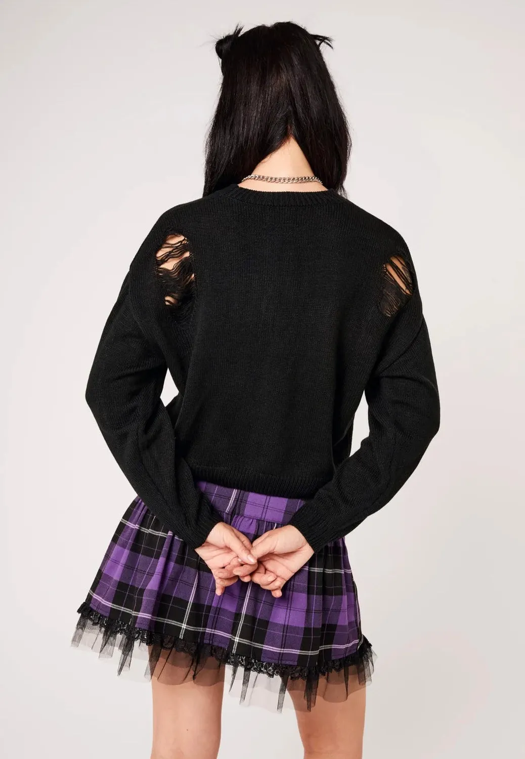 Impericon Holy Moly Black Pullover Schwarz Langarm