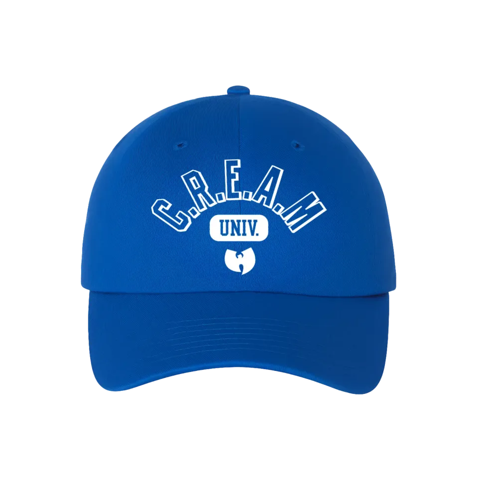Wu-Tang C.R.E.A.M. University Dad Hat Kids blau
