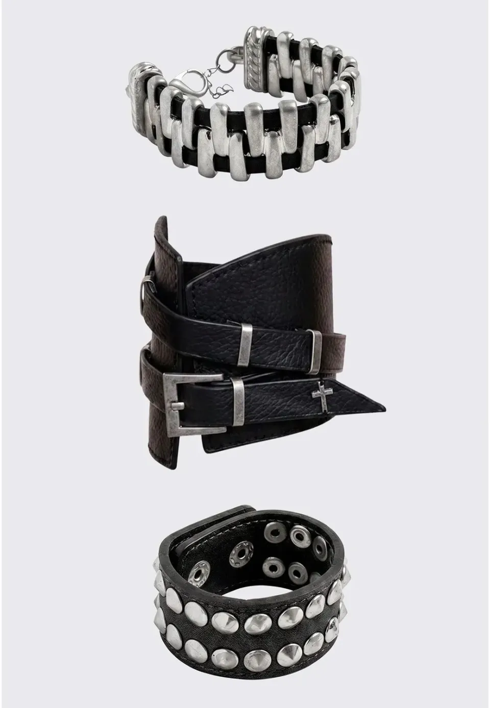 Impericon Cruel Silver Armband Set silber Onesize