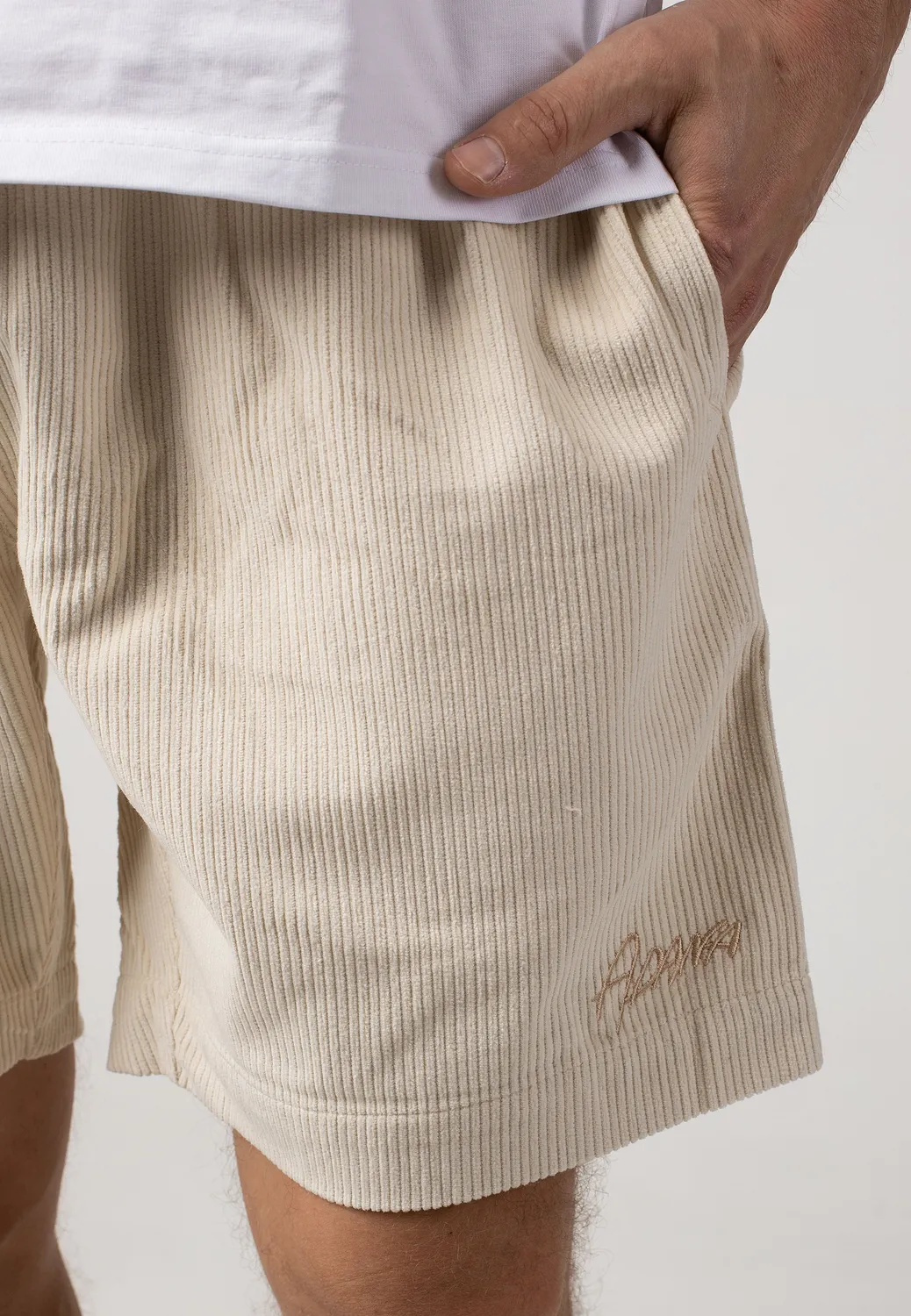 Impericon Wasted Dudes Creme Shorts Cord beige