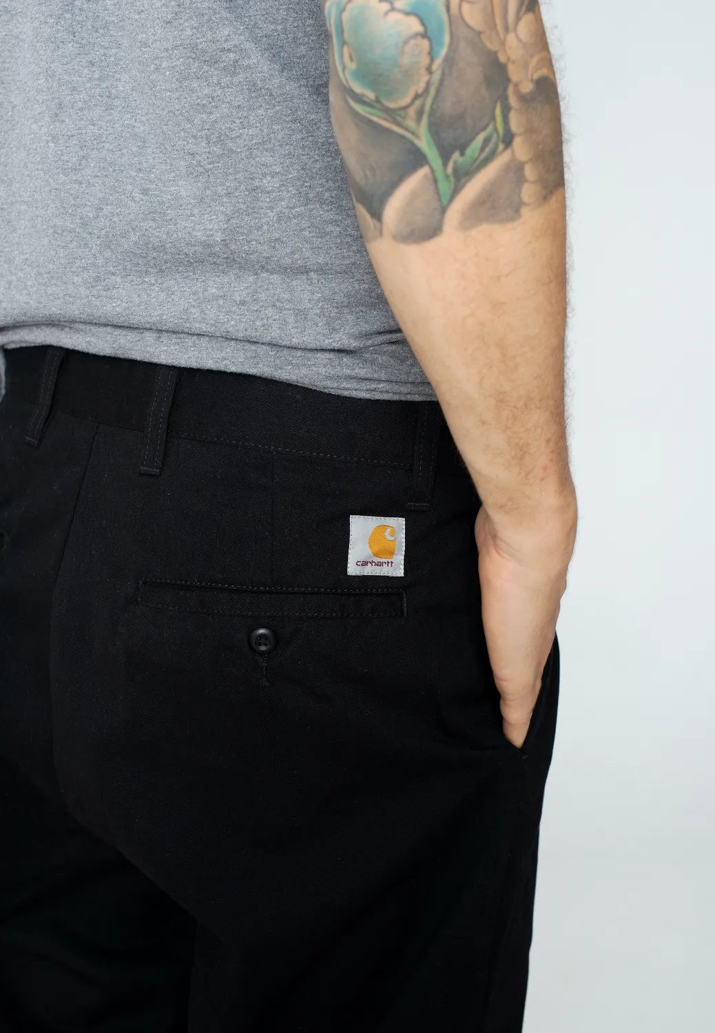 Impericon Calder Rinsed Black Hose Relaxed Fit Baumwolle
