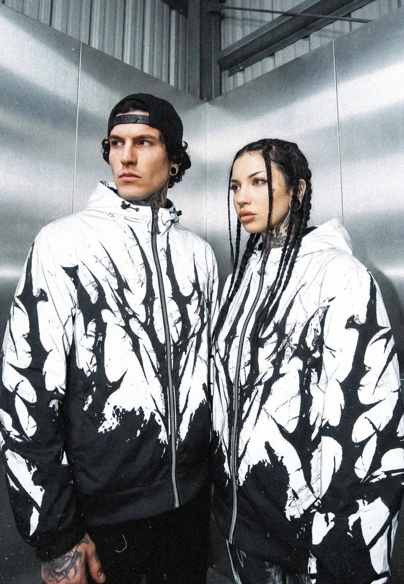 Impericon Chrome Scars 3M Reflective Windbreaker Black White