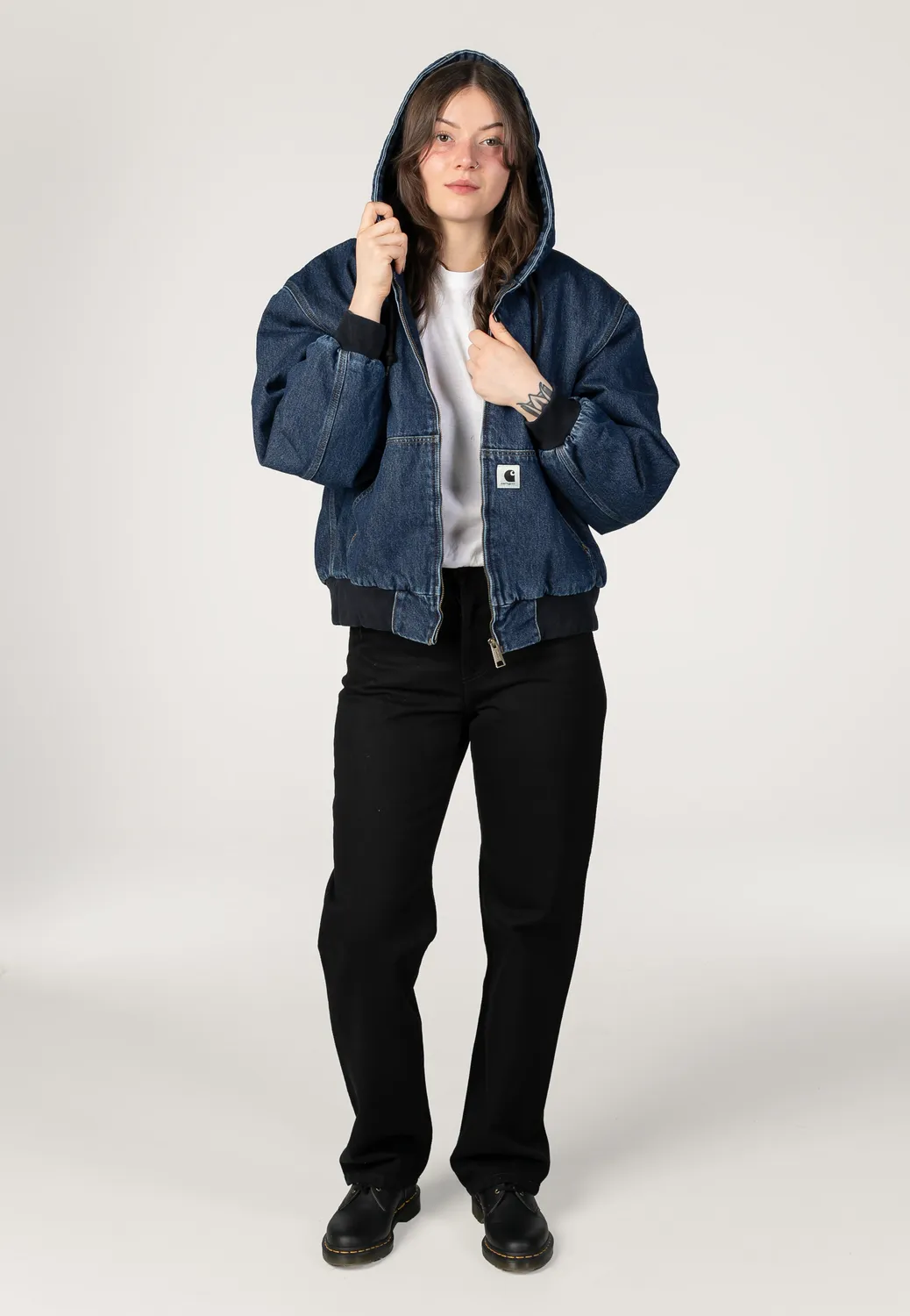 Carhartt WIP OG Active Jacke Stone Washed Blue Damen