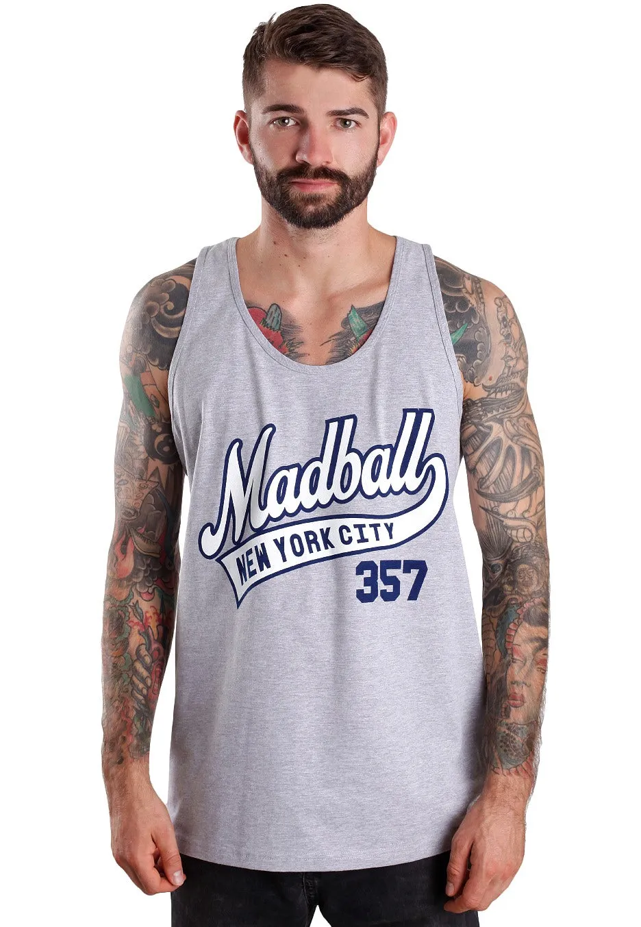 Impericon Swoop Heather Grey Tank Top grau Hardcore