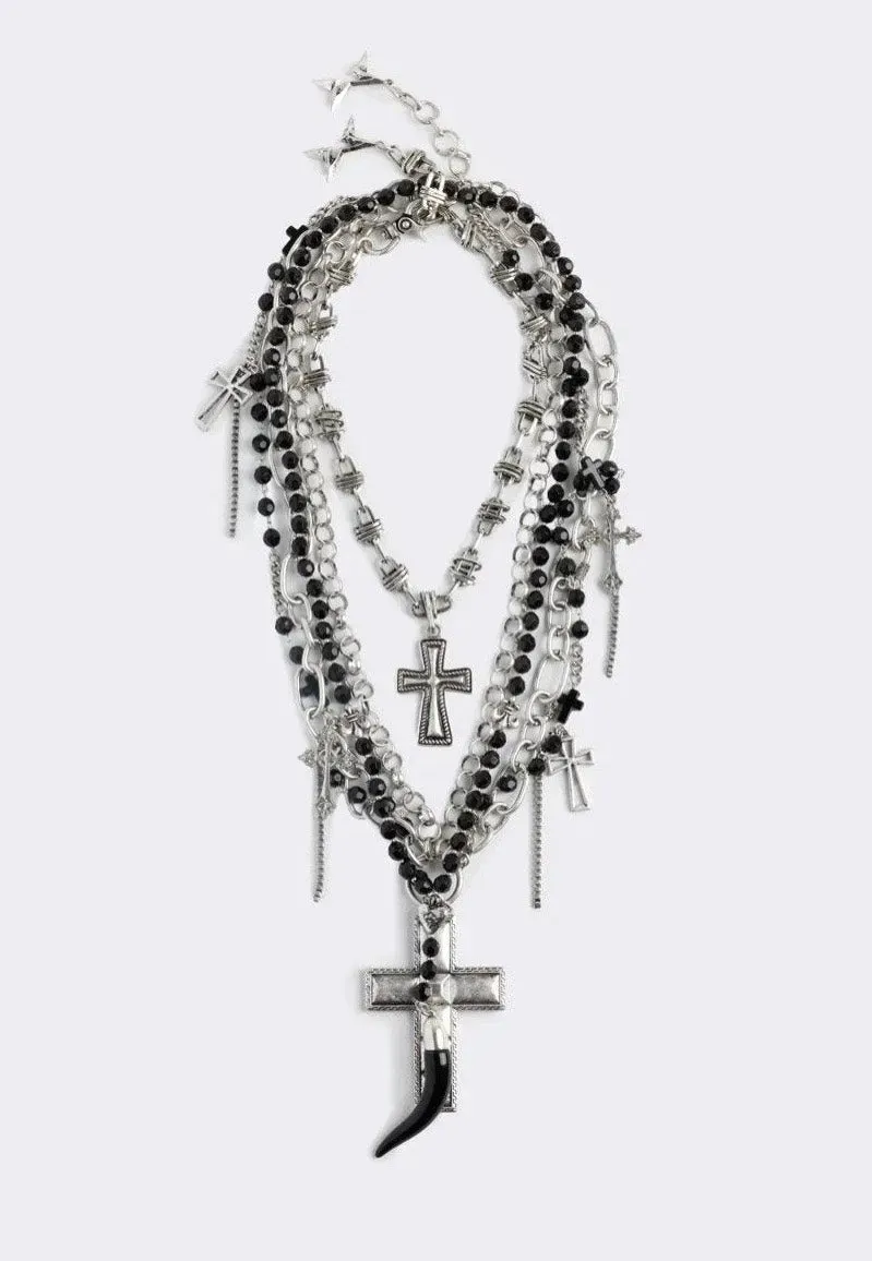 Impericon Requiem Layered Silver Kette Gothic