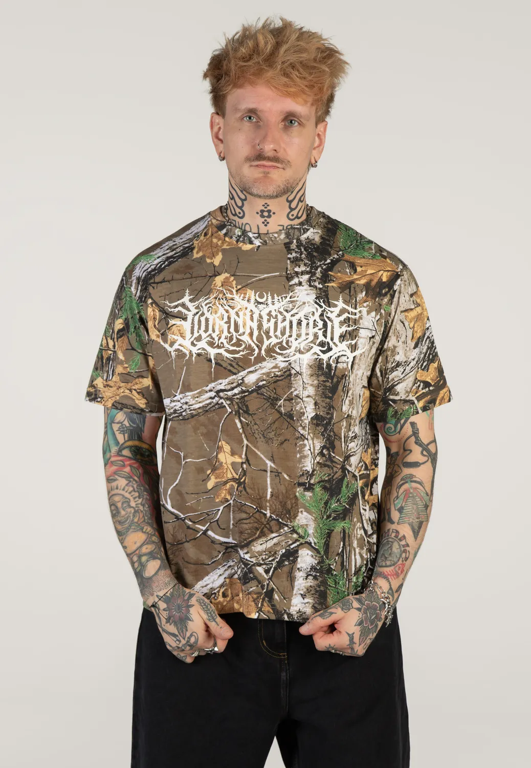 Impericon Logo Real Camo T-Shirt grün