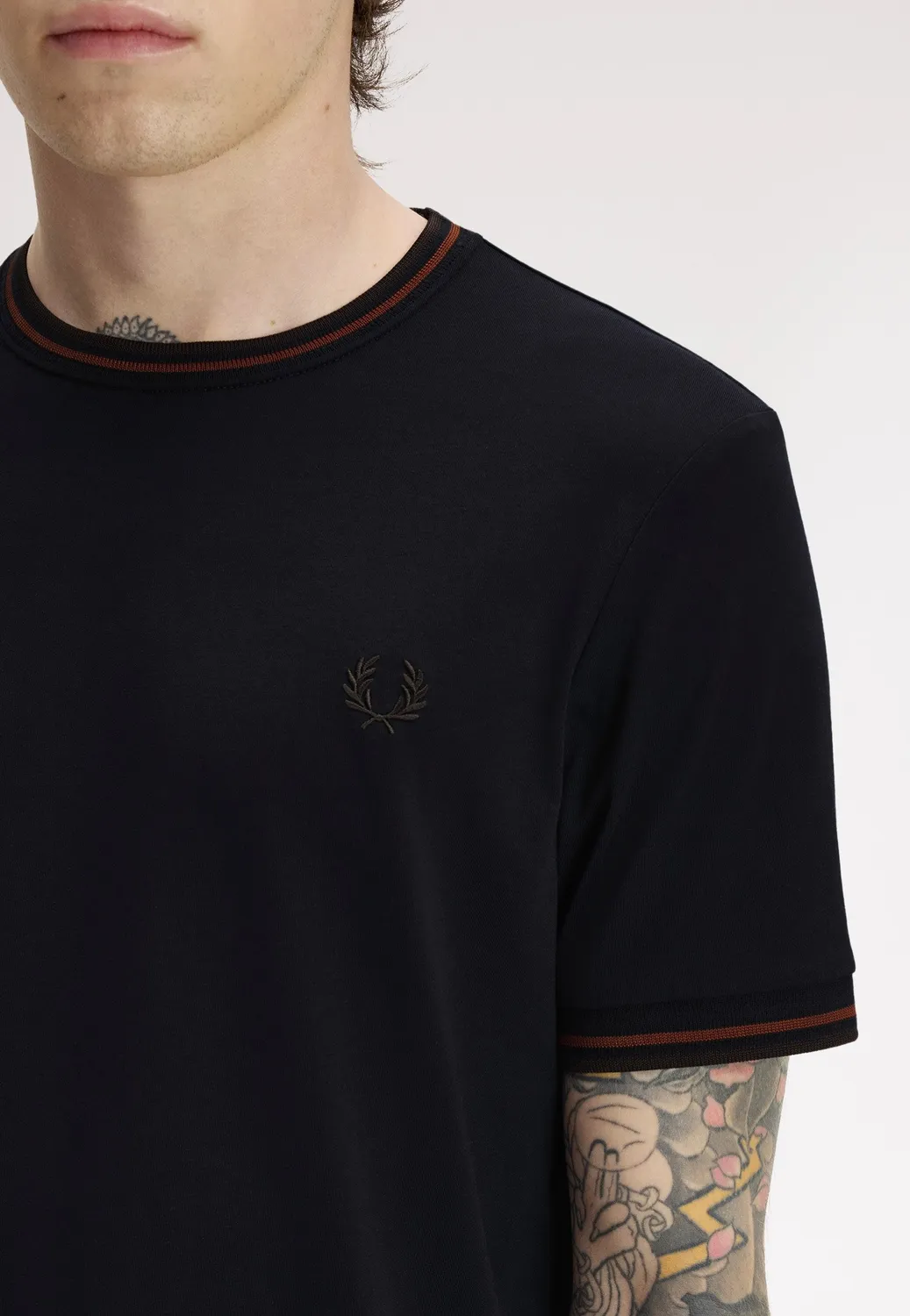 Impericon Twin Tipped Navy/Brandy/Rich Brown T-Shirt Navy
