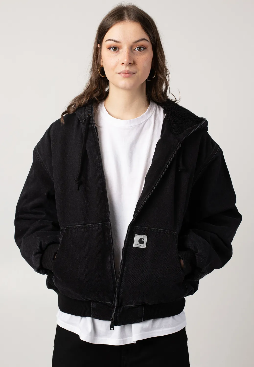 Impericon OG Active Stone Washed Jeansjacke schwarz