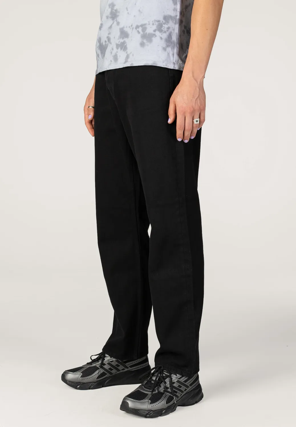 Impericon Edge Straight Washed Black Jeans W32/L32 schwarz