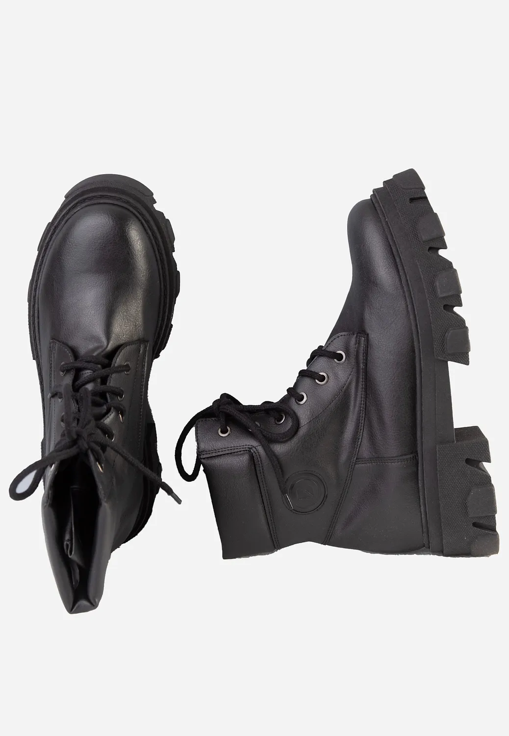 Impericon Riot Black Girl Schuhe Boots schwarz vegan
