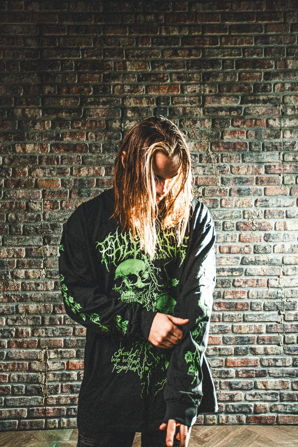 Paleface Swiss Ivy Green Skull Longsleeve grün