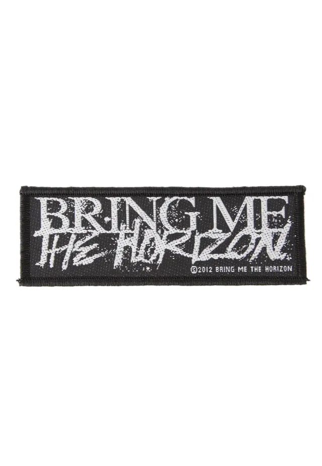 Bring Me The Horizon Horror Logo Aufnäher 10,2 cm schwarz