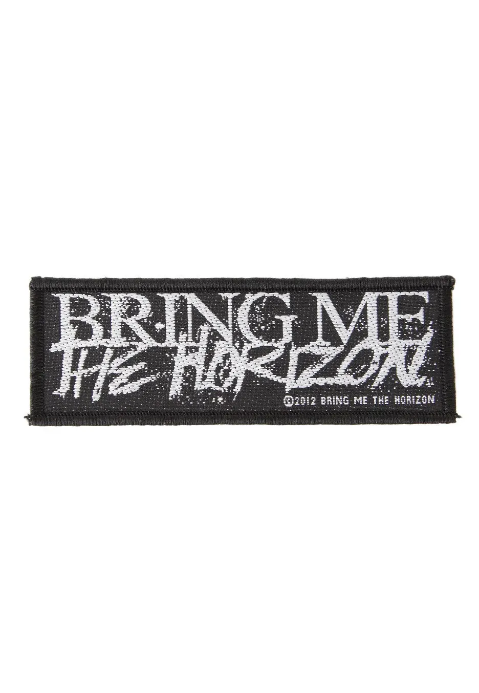 Bring Me The Horizon Horror Logo Aufnäher 10,2 cm schwarz