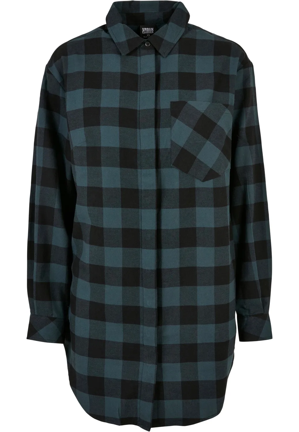 Impericon Ladies Oversized Check Flannel Kleid jasper