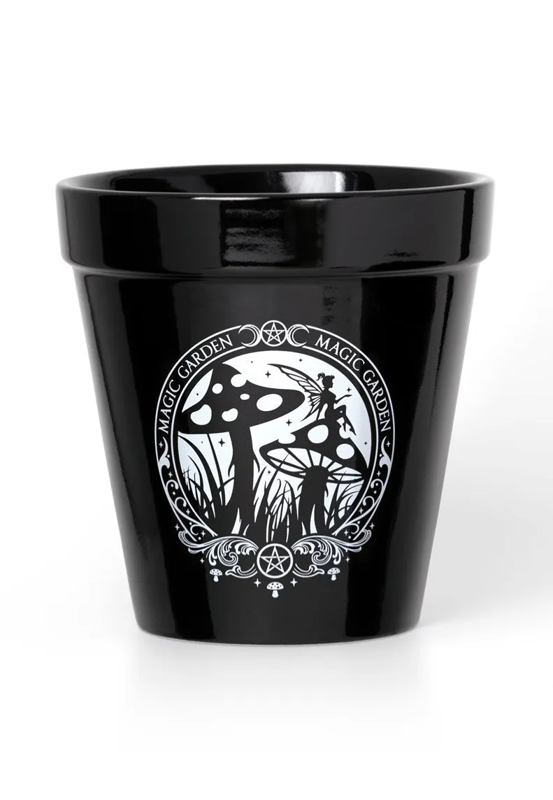 Impericon Magic Garden Blumentopf schwarz Keramik