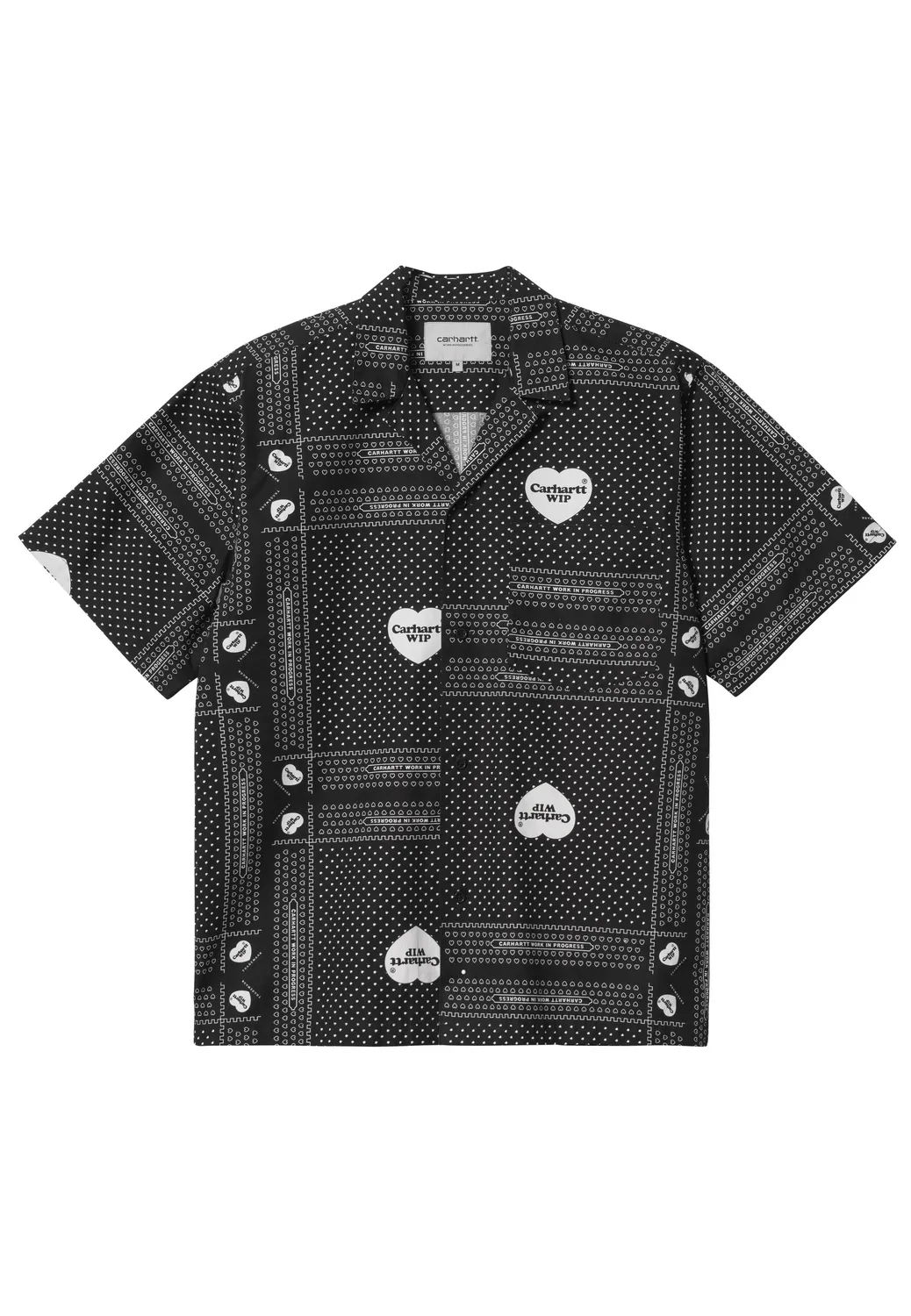 Impericon Heart Bandana Print Black Hemd kariert