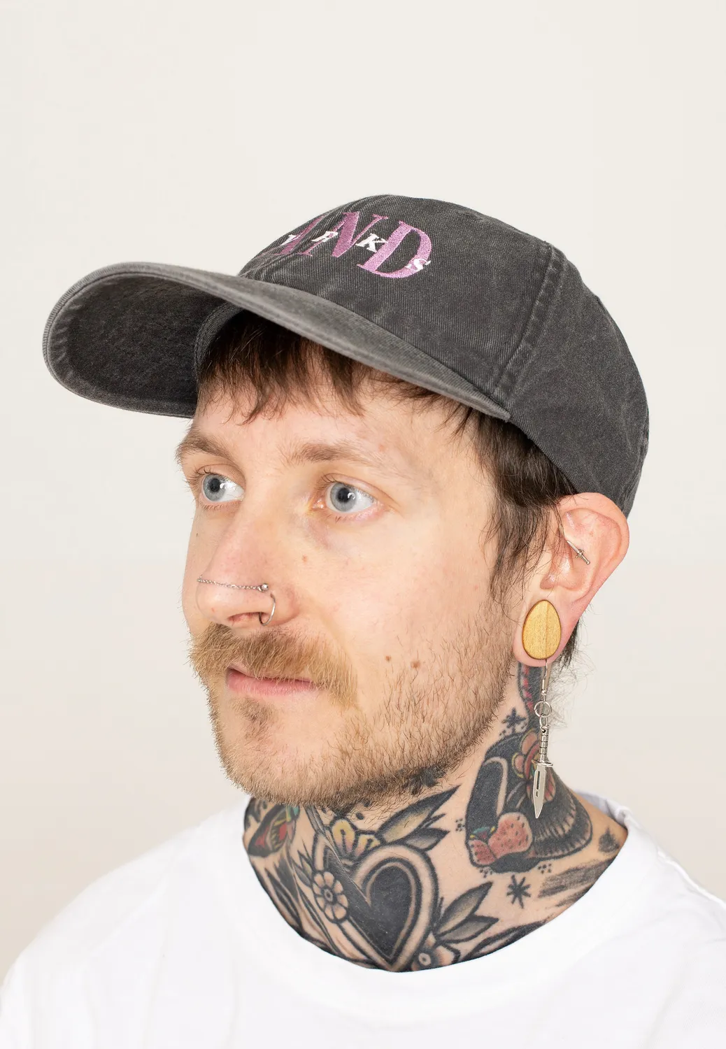Impericon 80s Logo Stone Washed Cap Onesize grau