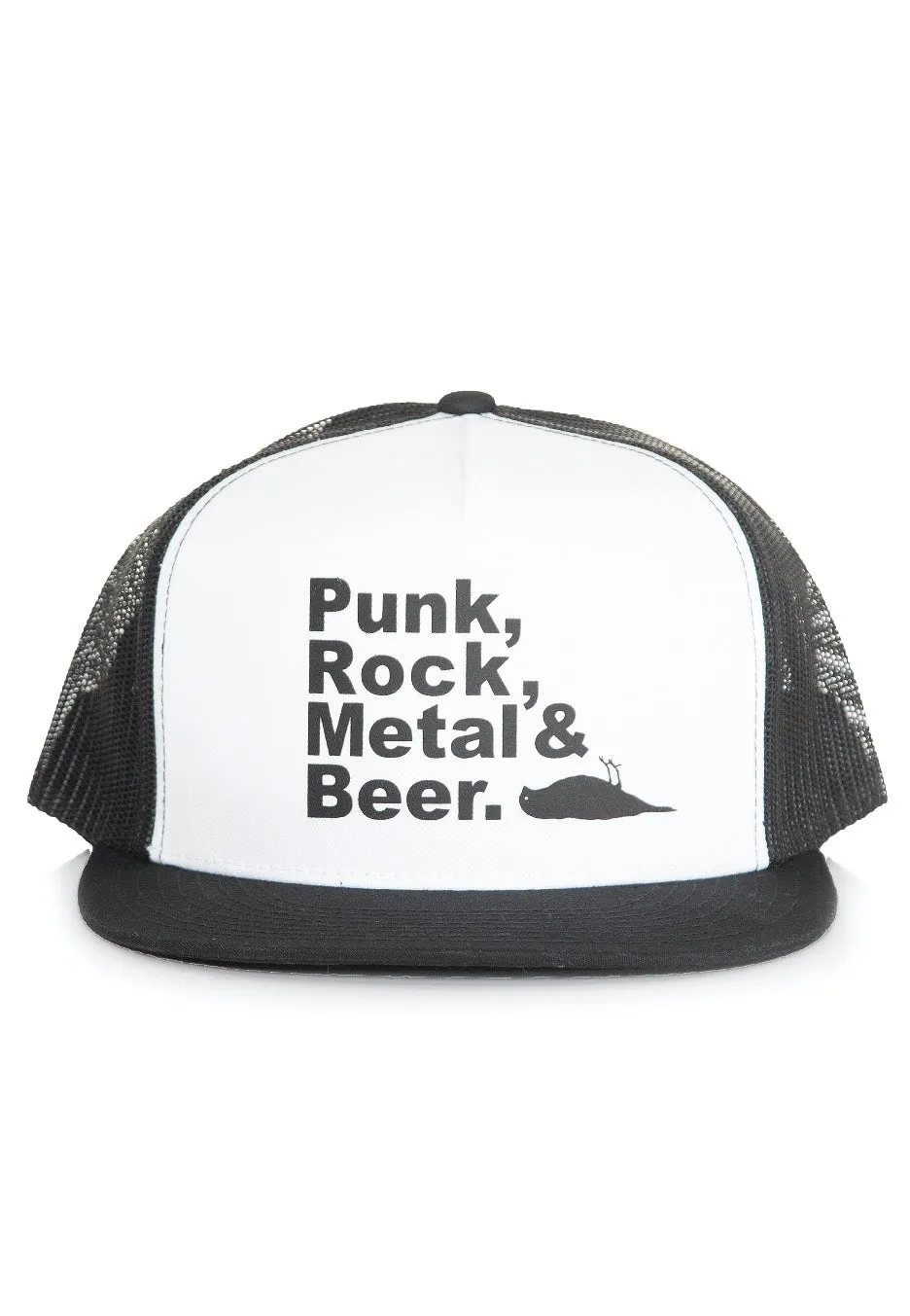 Impericon PRMB Black/White/Black Cap Trucker Schwarz