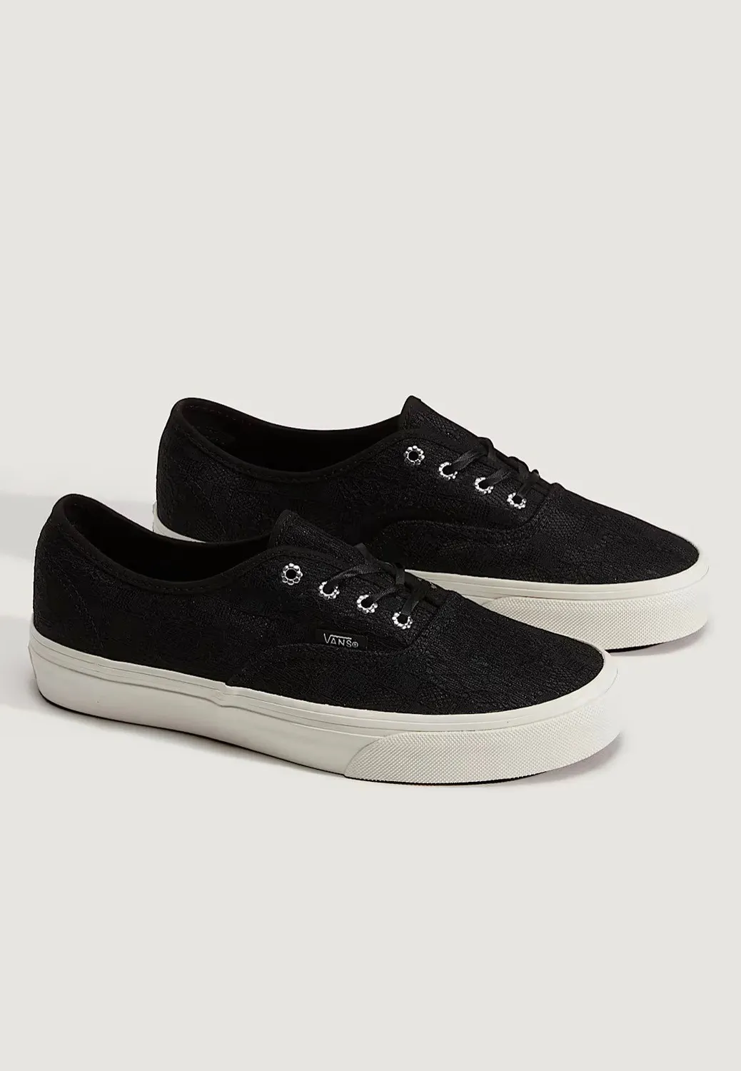 Vans Authentic Laced Black Girl Skate-Schuhe schwarz