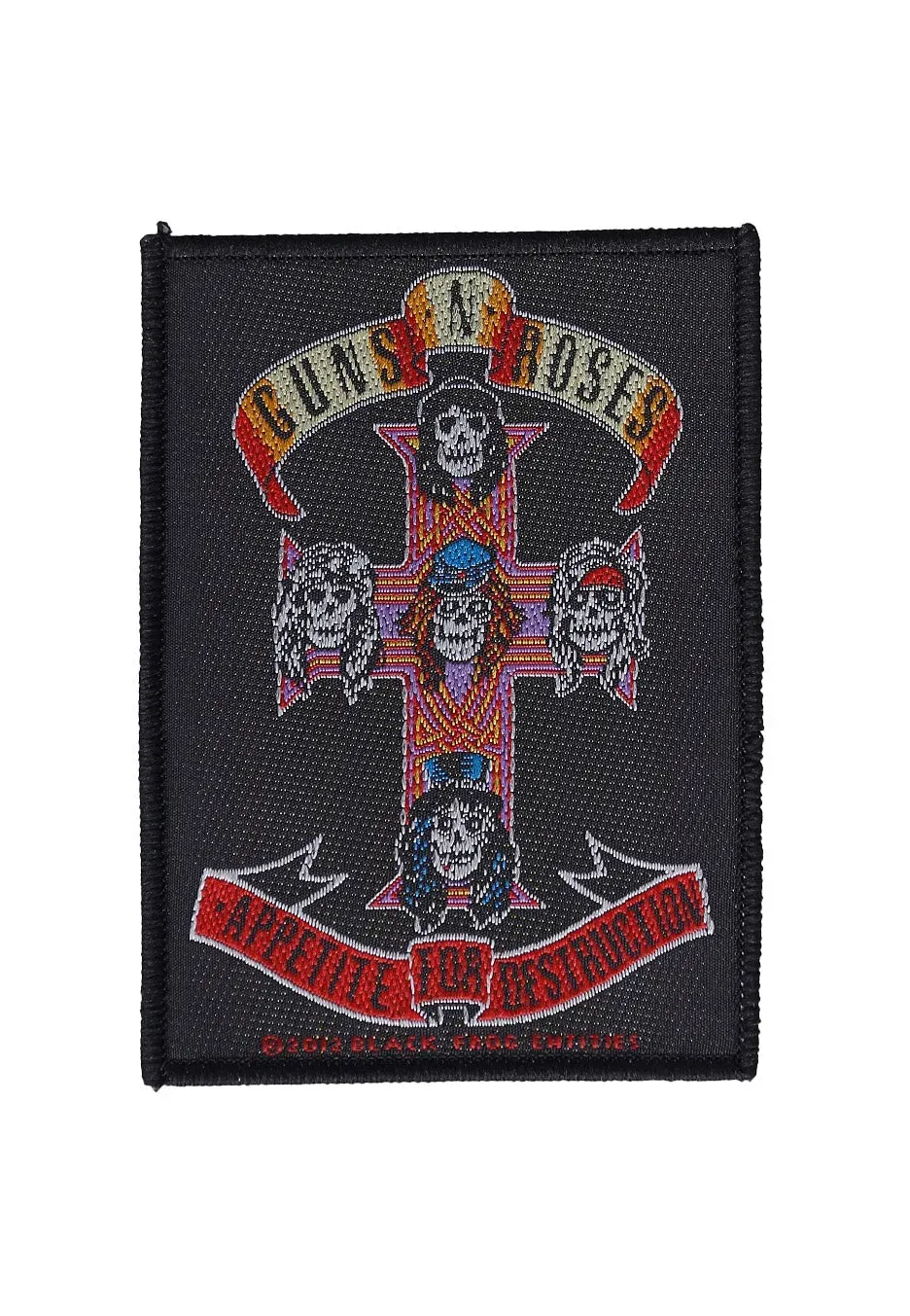 Guns N' Roses Appetite For Destruction Aufnäher schwarz
