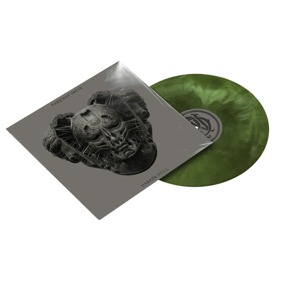 Parkway Drive Darker Still LP Vinyl Galaxy Swamp Green Doppel