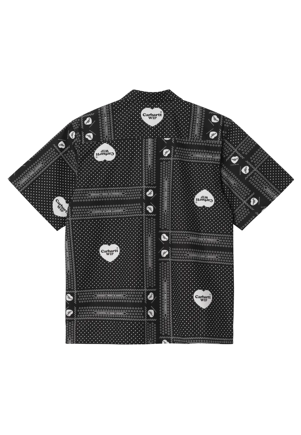 Impericon Heart Bandana Print Black Hemd kariert